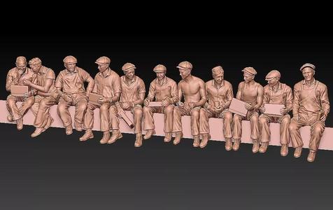 Construction Man and  Fire fighter Model