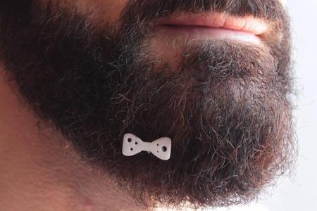 Papillon for beard - front wearing