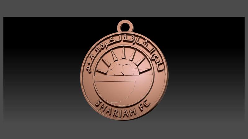 UAE Pro League Sharjah FC badge keychan printable and renderable