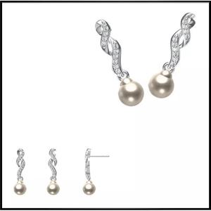 JCD Format Elegant gold pearl earrings jewelry jcd programs