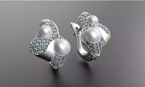 Earrings 3D print model SEA
