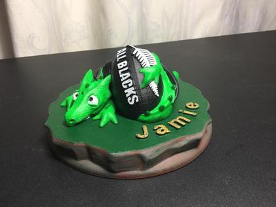 Pet Monster with NZ ( ALL BLACKS ) Ball