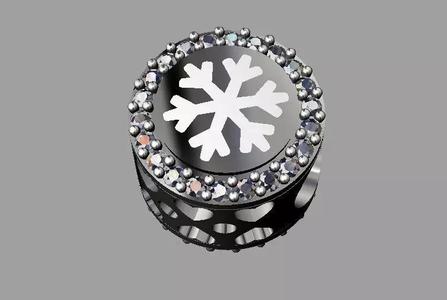 Snowflake Pandora Bead