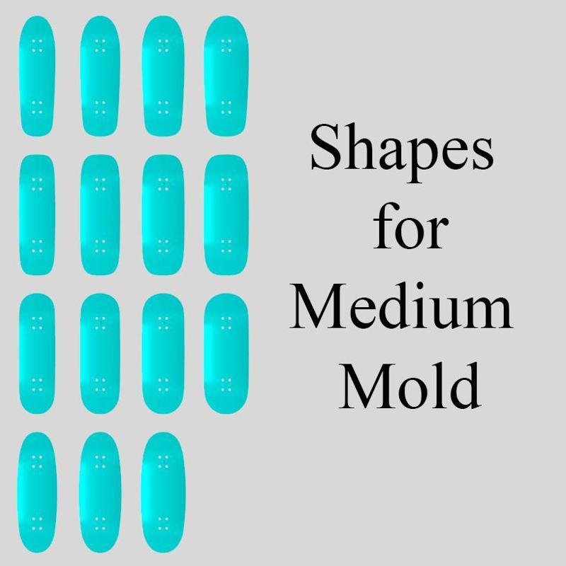 Shapes for Medium Fingerboard Mold