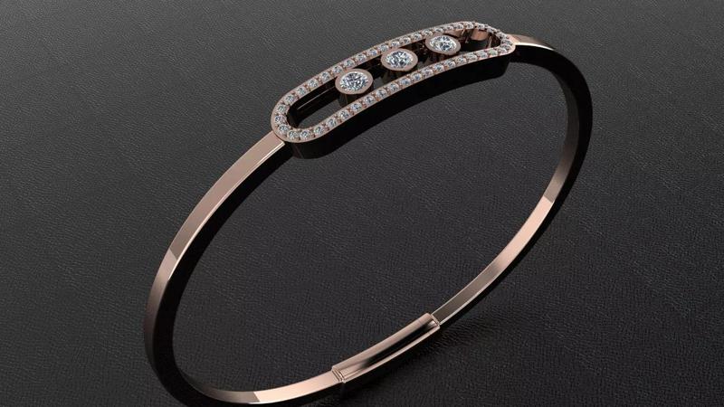 Messika bracelet 3d printing model