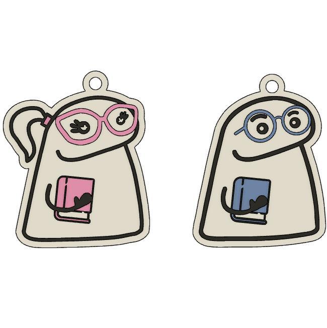 Teachers Flork-Themed Keychain