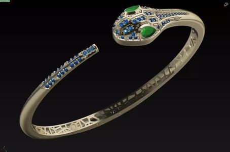 panther bracelet 3D print model