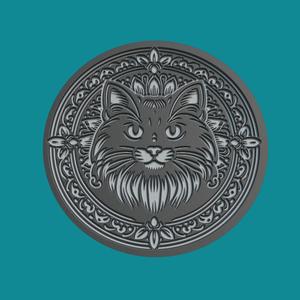 Cat Animal Medallion