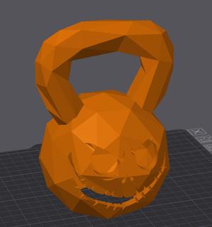 Kettlebell Low Poly Halloween