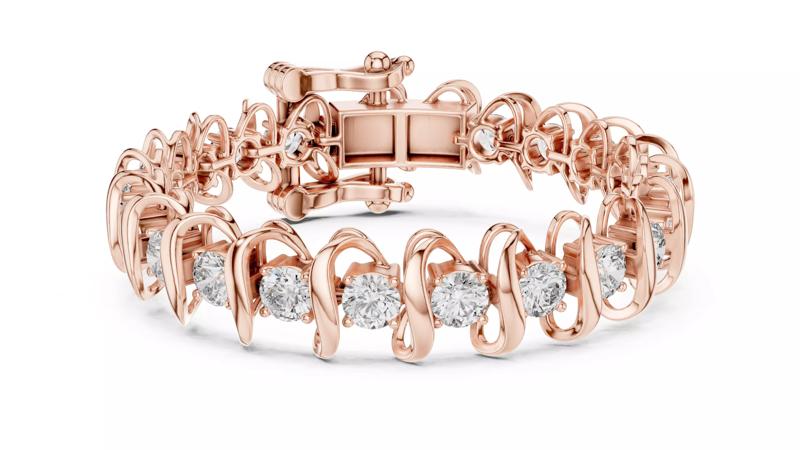 Tennis Bracelet 3dm stl renders Animation video details