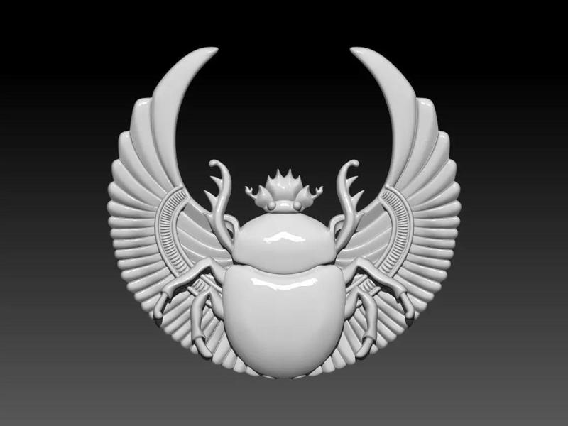 Scarab egyptian beetle