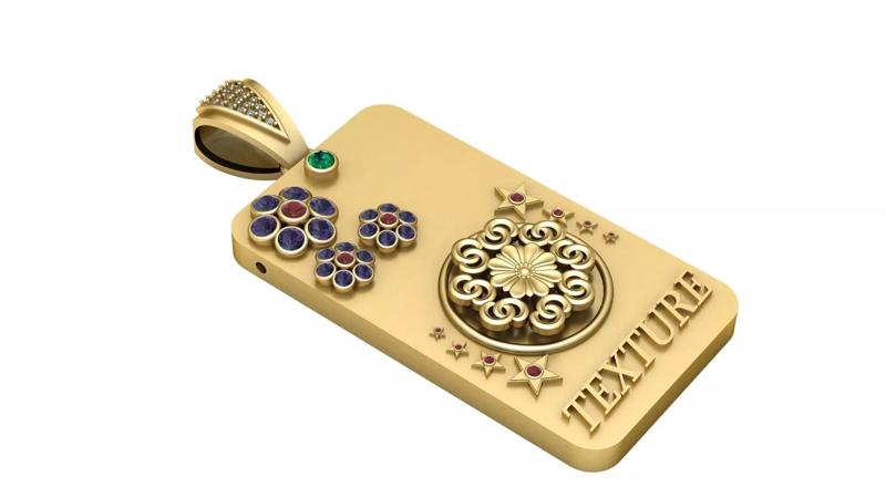 Royal Texture Medallion Pendant