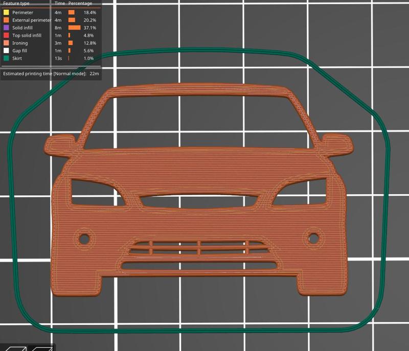 Ford Focus MK2 key silhouette