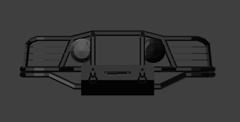 RC CAR BULL BAR BUMPER 043 1/10 3D PRINT STL