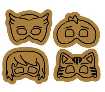 PJ Masks hero cookie cutter set of 4