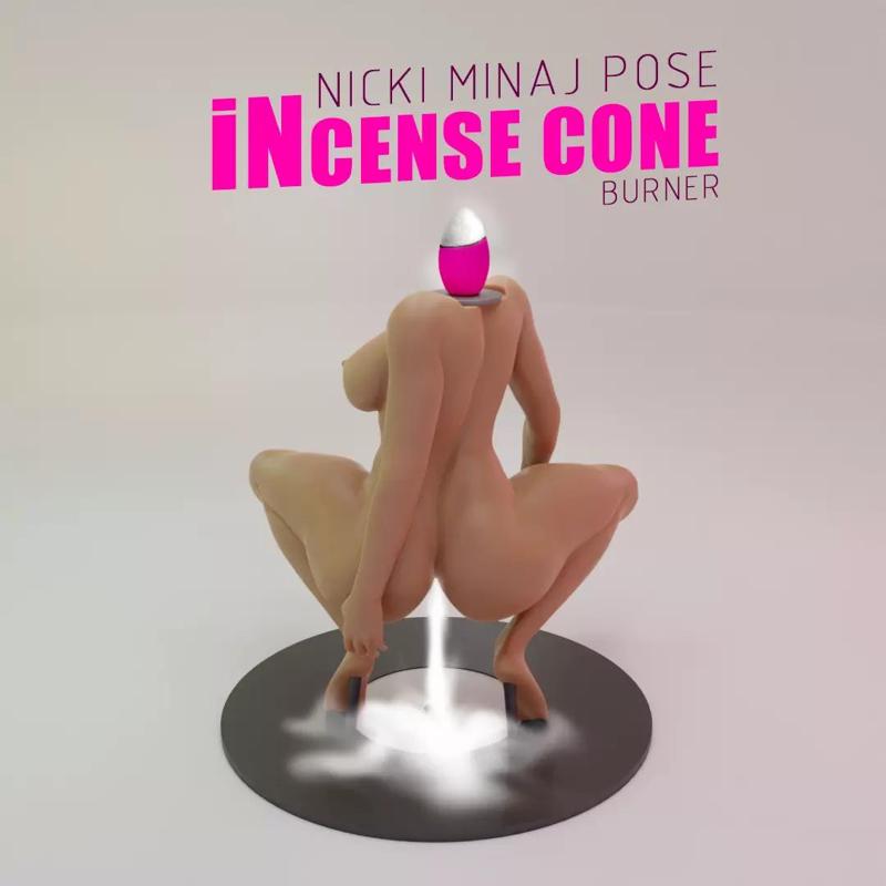 Backflow Incense Cone Burner Niki Minaj