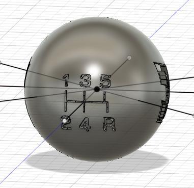 Pommeau de vitesse Hertz (Mustang) / Hertz gear knob (Mustang)