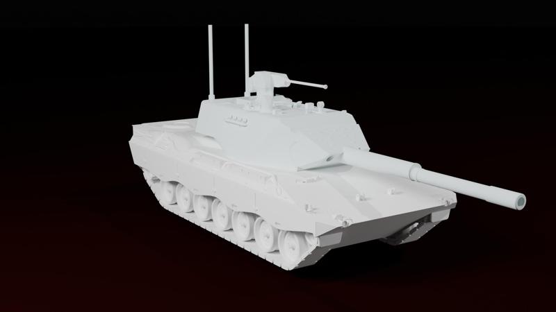 Leopard 2K German Main Battle Tank Military War Thunder Turret Toy Prop Replica Model Copy Battle Vehicle 3D-print
