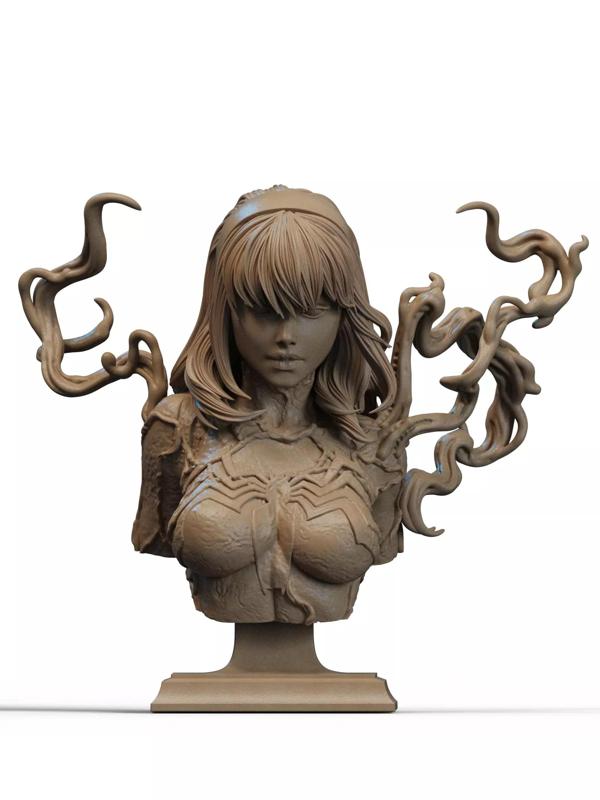 Gwenom Bust 3D Print