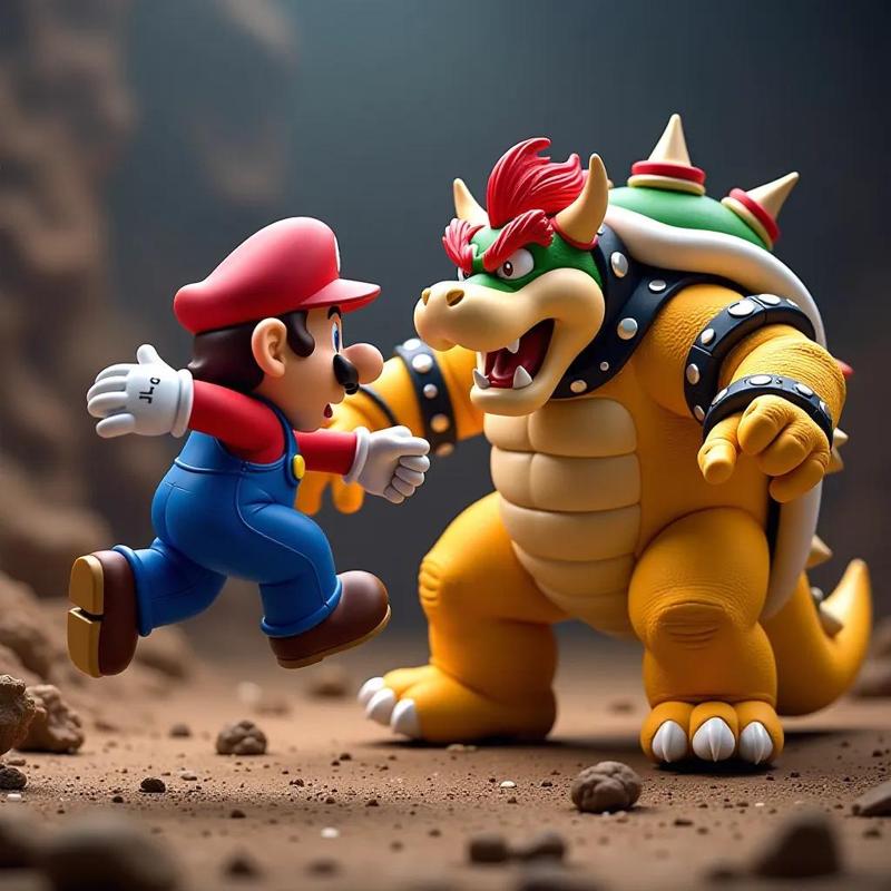 Super Mario & Bowser Battle Figure 🍄