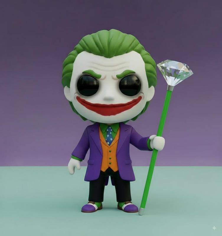 Kawaii Joker - Collectible 3D Figure