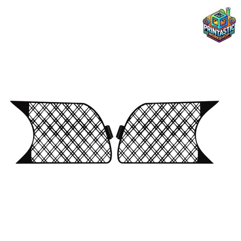 BMW E46 M PACK M3 Fog Light Mesh Covers – Front Bumper Grilles | STL for 3D Printing GRILL