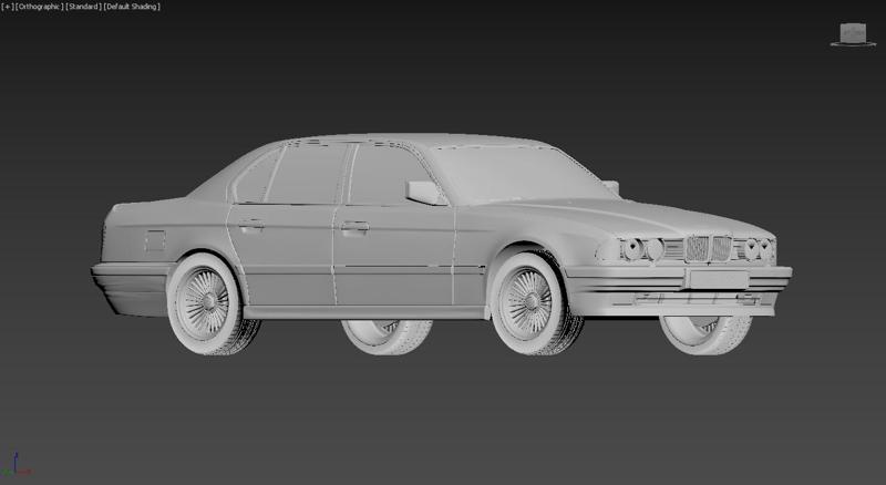 BMW 7-Series E32 Sedan 1992