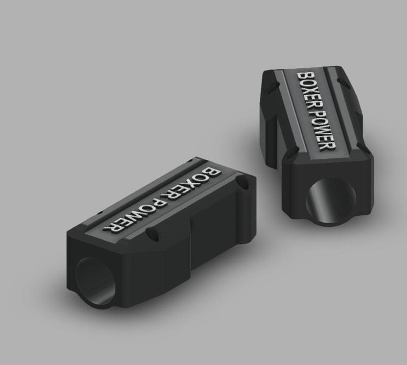 Crash Bar Protector for BMW R1200 / 1250 / 1300 GS & GSA "Boxer Power" – 3D Printable