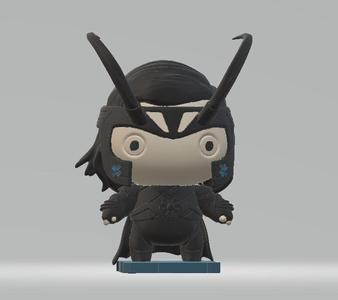 stylized warrior figure 3D printable model