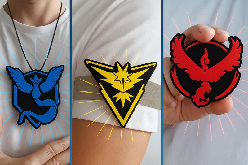 Pokemon Go Team badges (wearable)