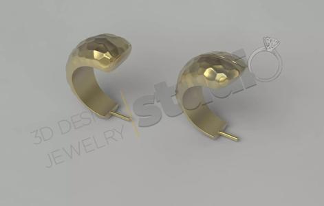 Forge earrings 3d design models