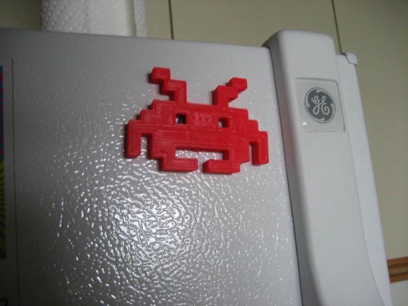 Space Invader Magnet