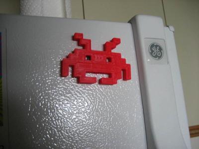 Space Invader Magnet