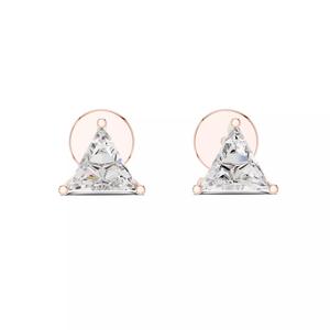 Triangular Solitaire Studs  Earrings 3dm stl renders animation