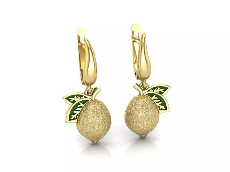 lemon earrings