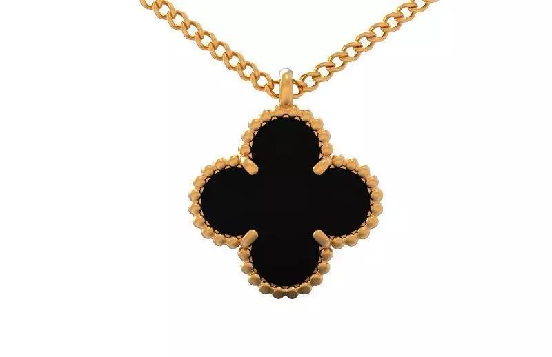 pendant Van Cleef four-leaf clover  1234
