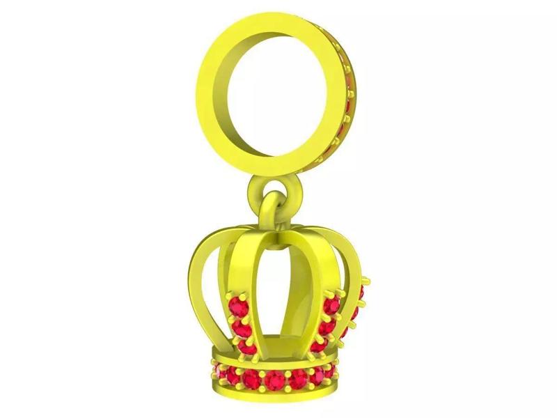 7024 Diamond Crown Pendant