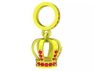 7024 Diamond Crown Pendant