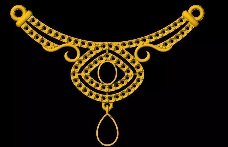 evil eye pendant 3dm file