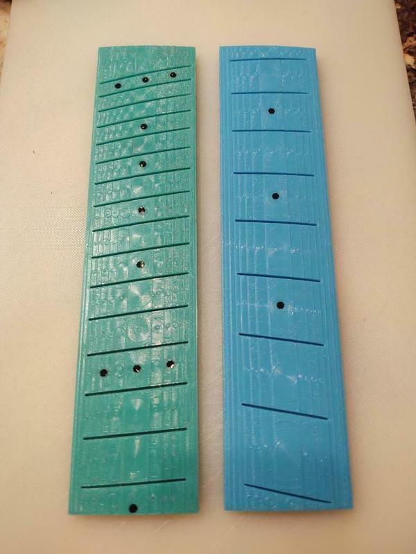 Multiscale guitar fretboard