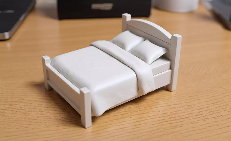 Low-Poly Bed 3D Printable