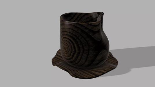Wooden - Plastic Design Cups