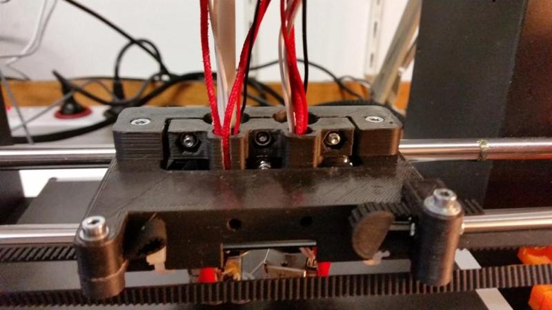 Mendel90 Dual E3D v6 Bowden mount for wide X Carriage