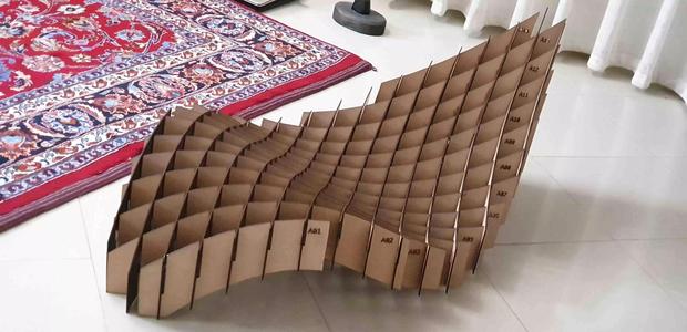 Parametric MDF Chair for CNC or Laser 3mm