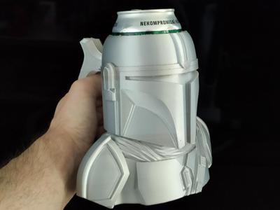 Mandalorian Bust - Can Holder / Beer mug