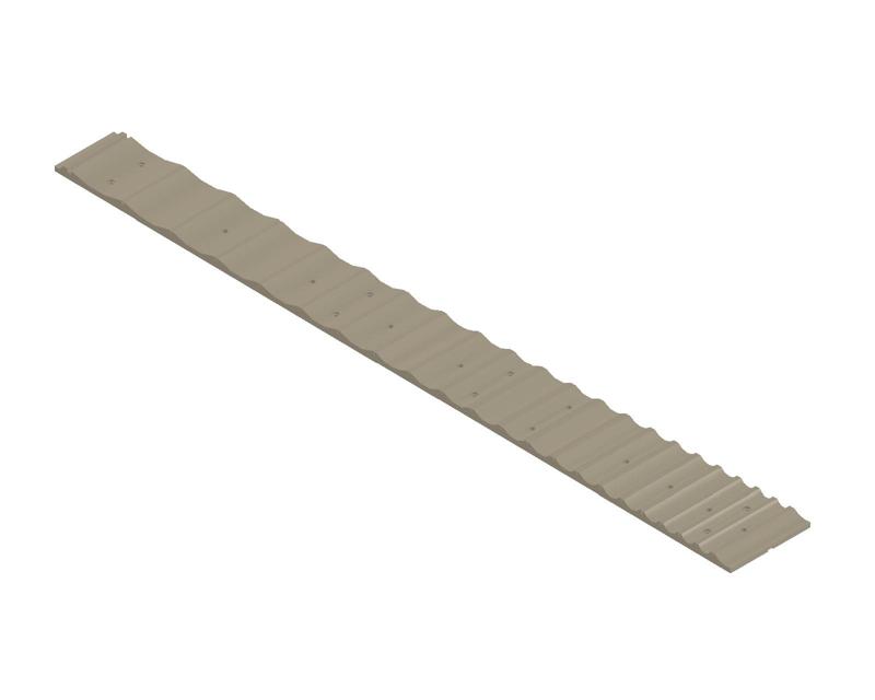 21-fret stepped fretboard for electric guitars
