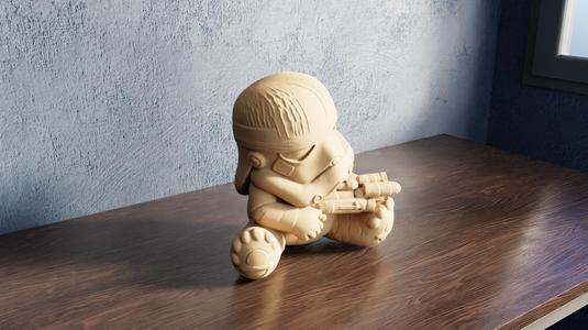 Chibi Baby Stormtrooper – Mini Galactic Trooper