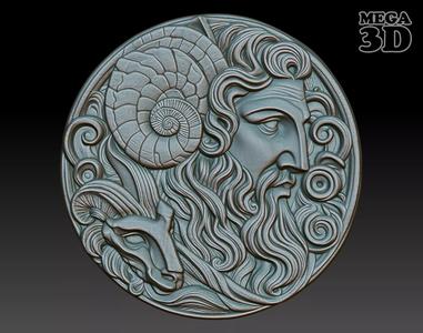 Roman Shaman basrelief 03 241010