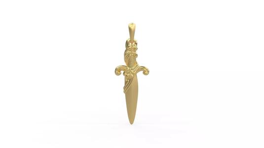 David Yurman Waves Dagger Amulet