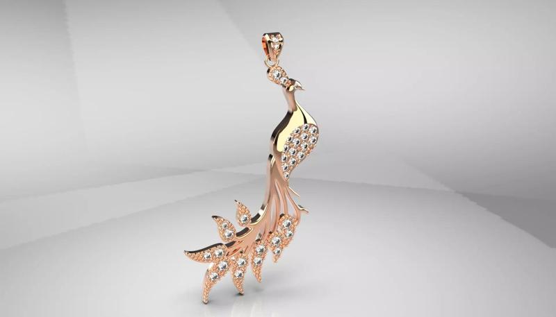 Peacock pendant jewelry jp0254